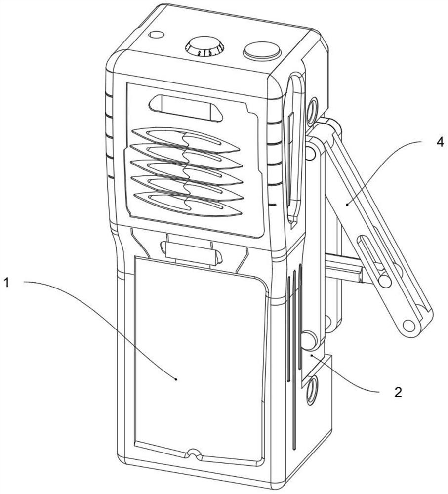 Police interphone with dustproof protection structure