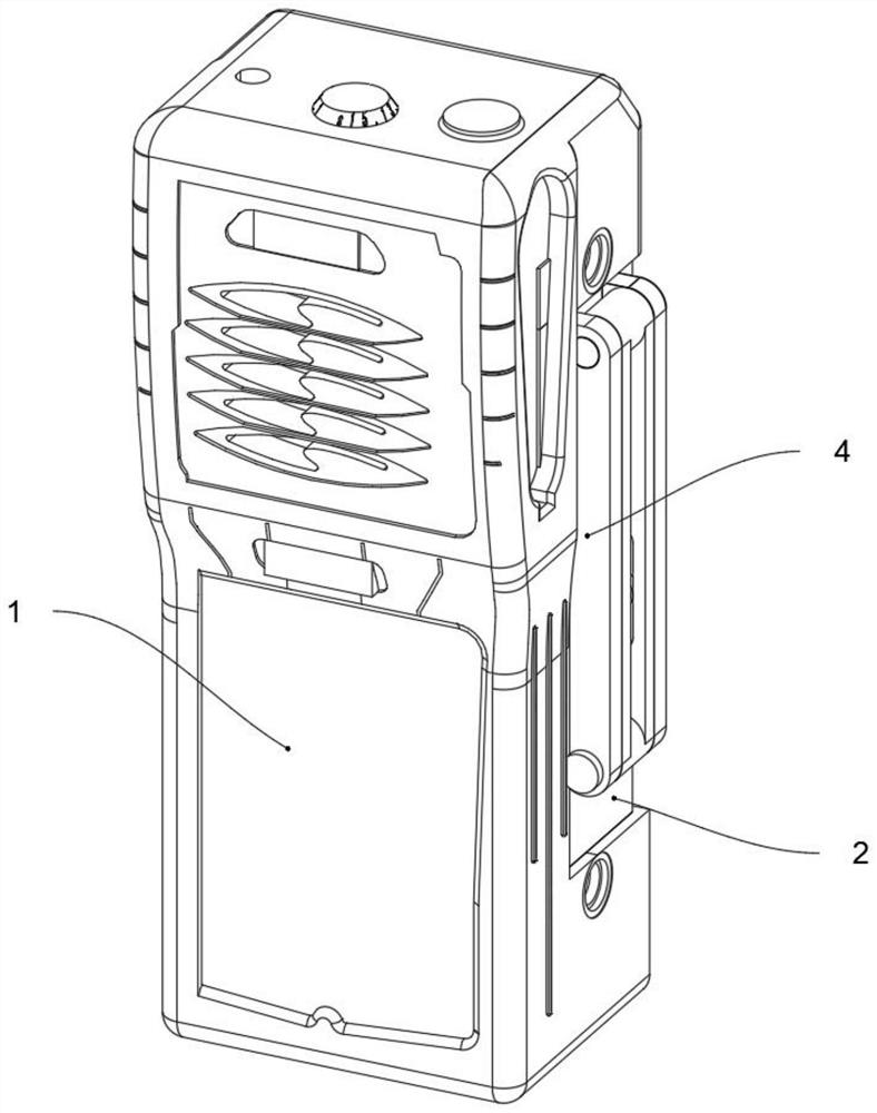 Police interphone with dustproof protection structure