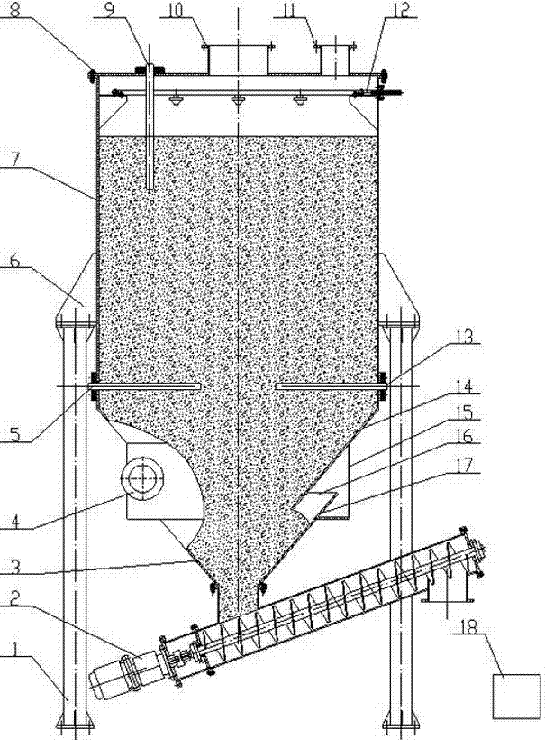 Biological deodorization filtration column and biological deodorization method