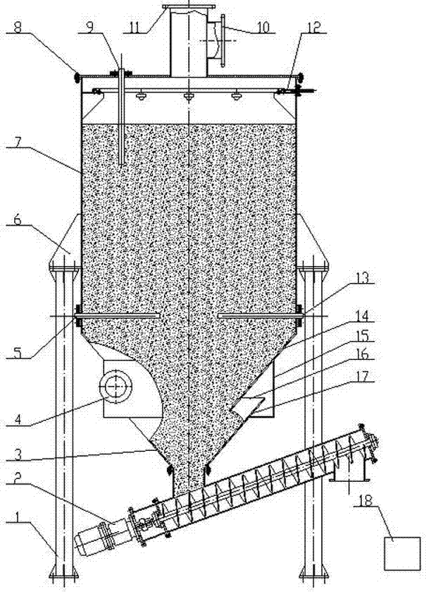 Biological deodorization filtration column and biological deodorization method