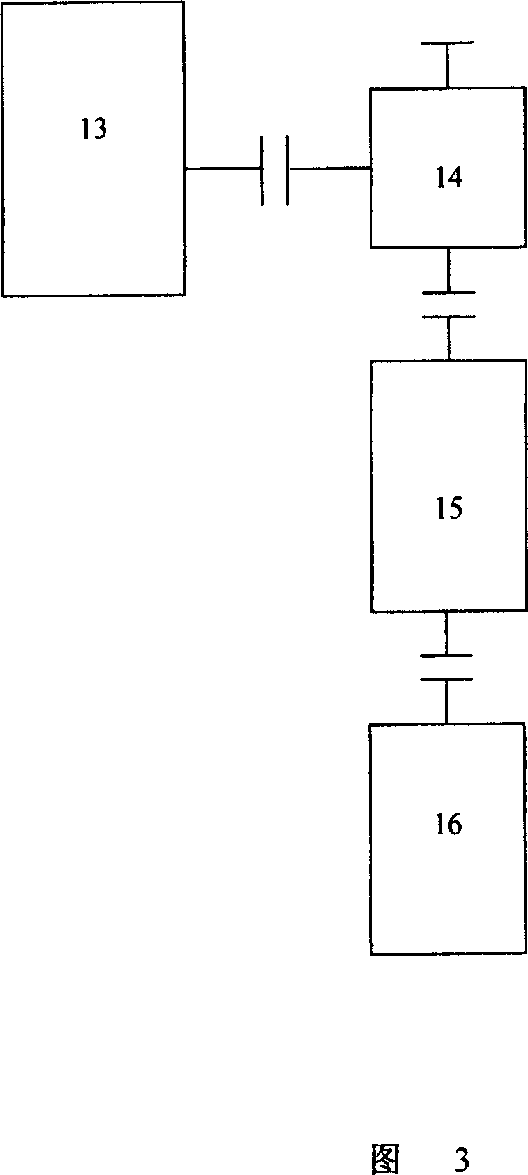 Performance test bench position arranging method for tilted-angle transmission-gear box