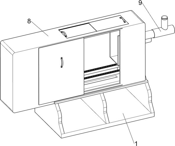 Plastic molding device with self-lubricating and noise reduction functions