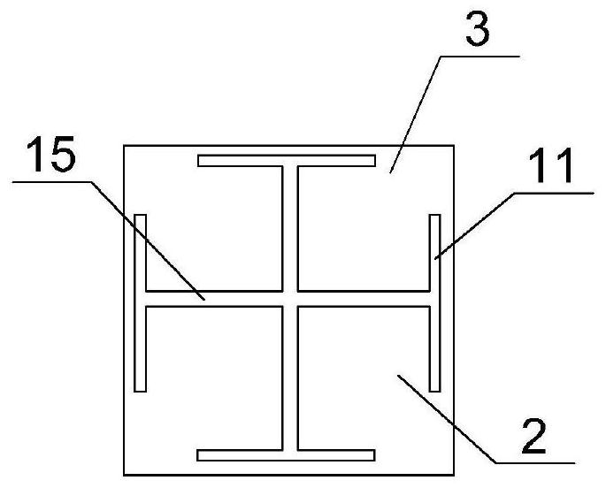 Construction method of raft foundation embedded steel column in complex environment