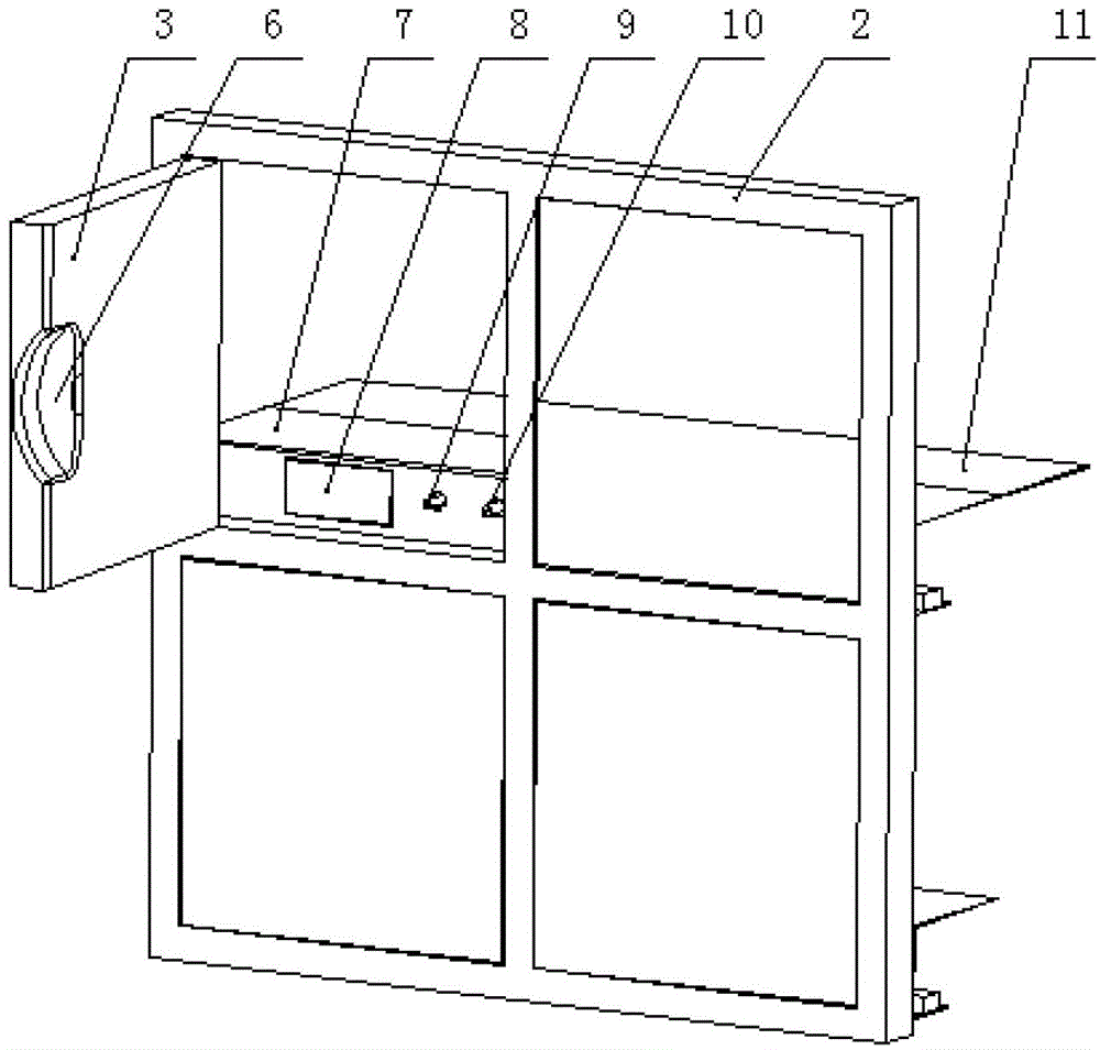 A security-locked multi-cabinet door automatic vending machine