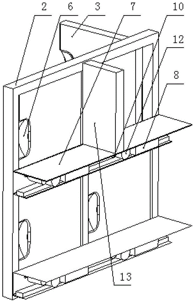 A security-locked multi-cabinet door automatic vending machine