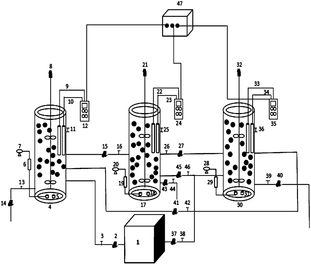 Device and method for starting and stably maintaining municipal sewage partial nitrification