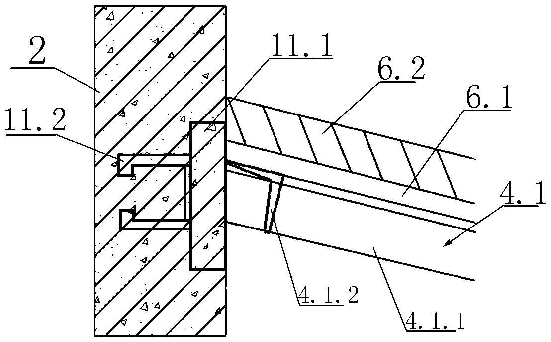 Heating and ventilation static pressure box structure and construction method thereof