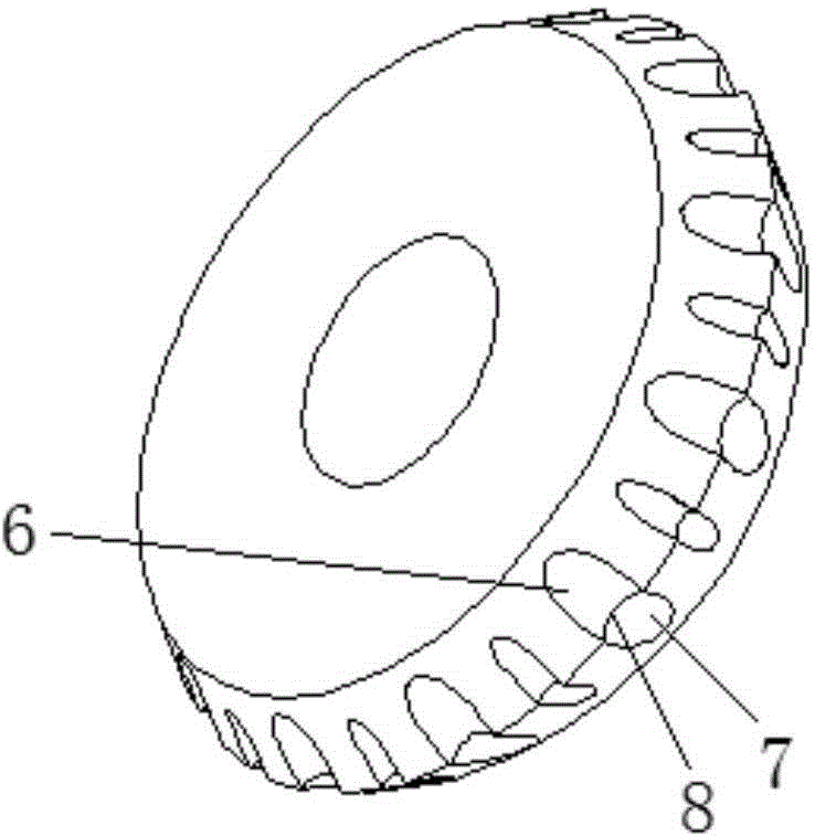 A cutting knife wheel for fragile materials