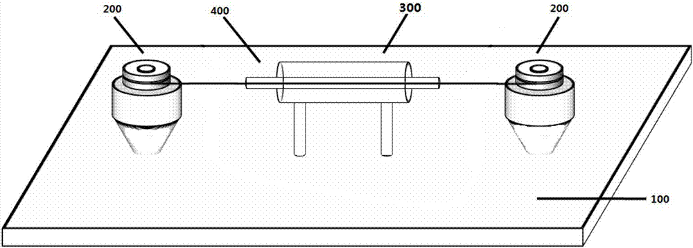 Optical fiber tapering device and method