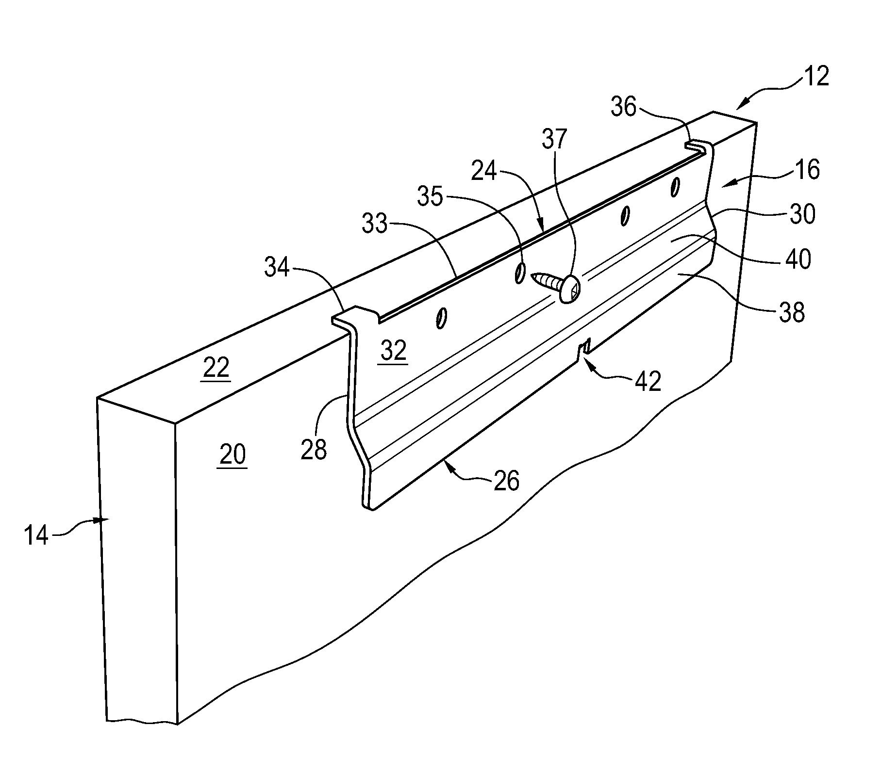 Device for hanging an object on a wall