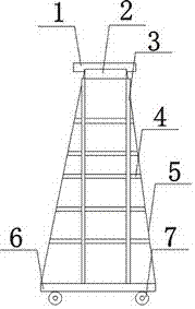 Building movable construction scaffold