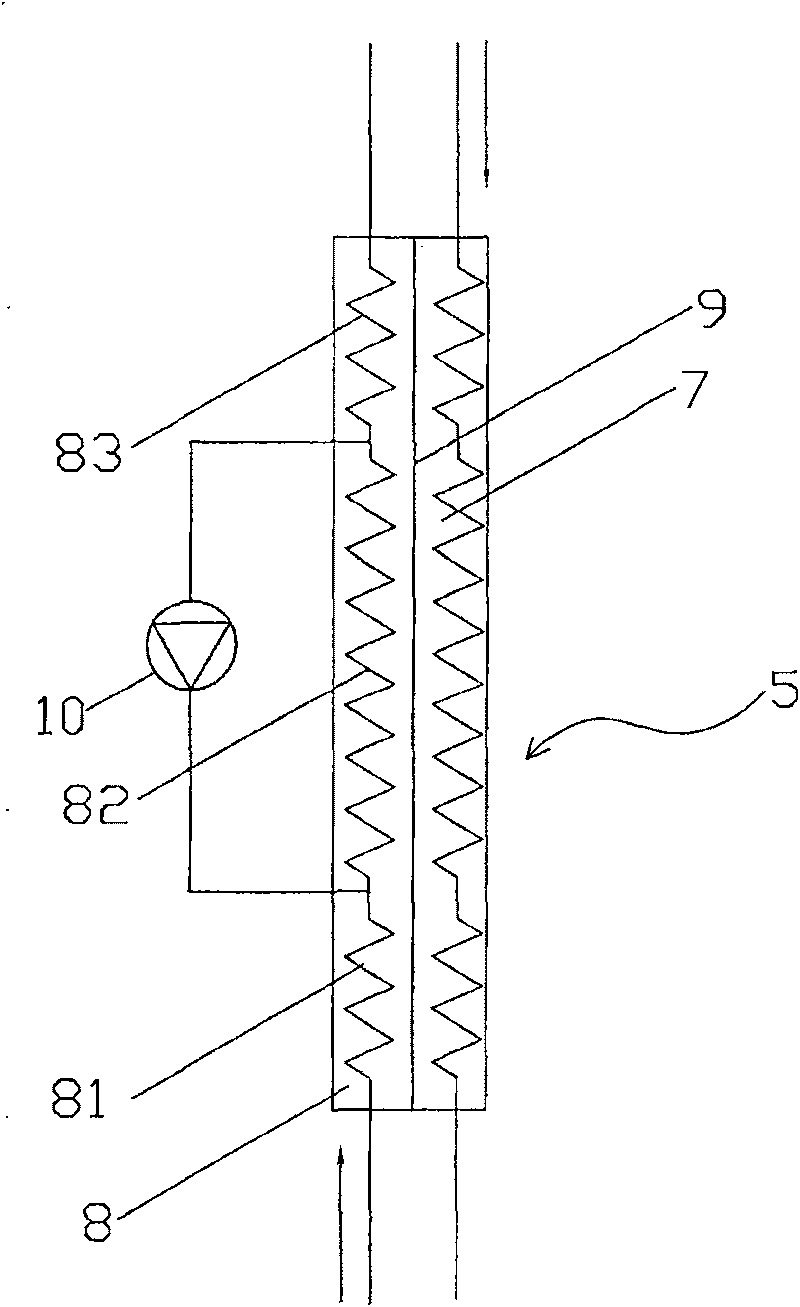 Three segment type heat exchanger