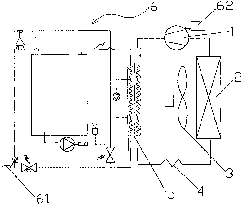 Three segment type heat exchanger