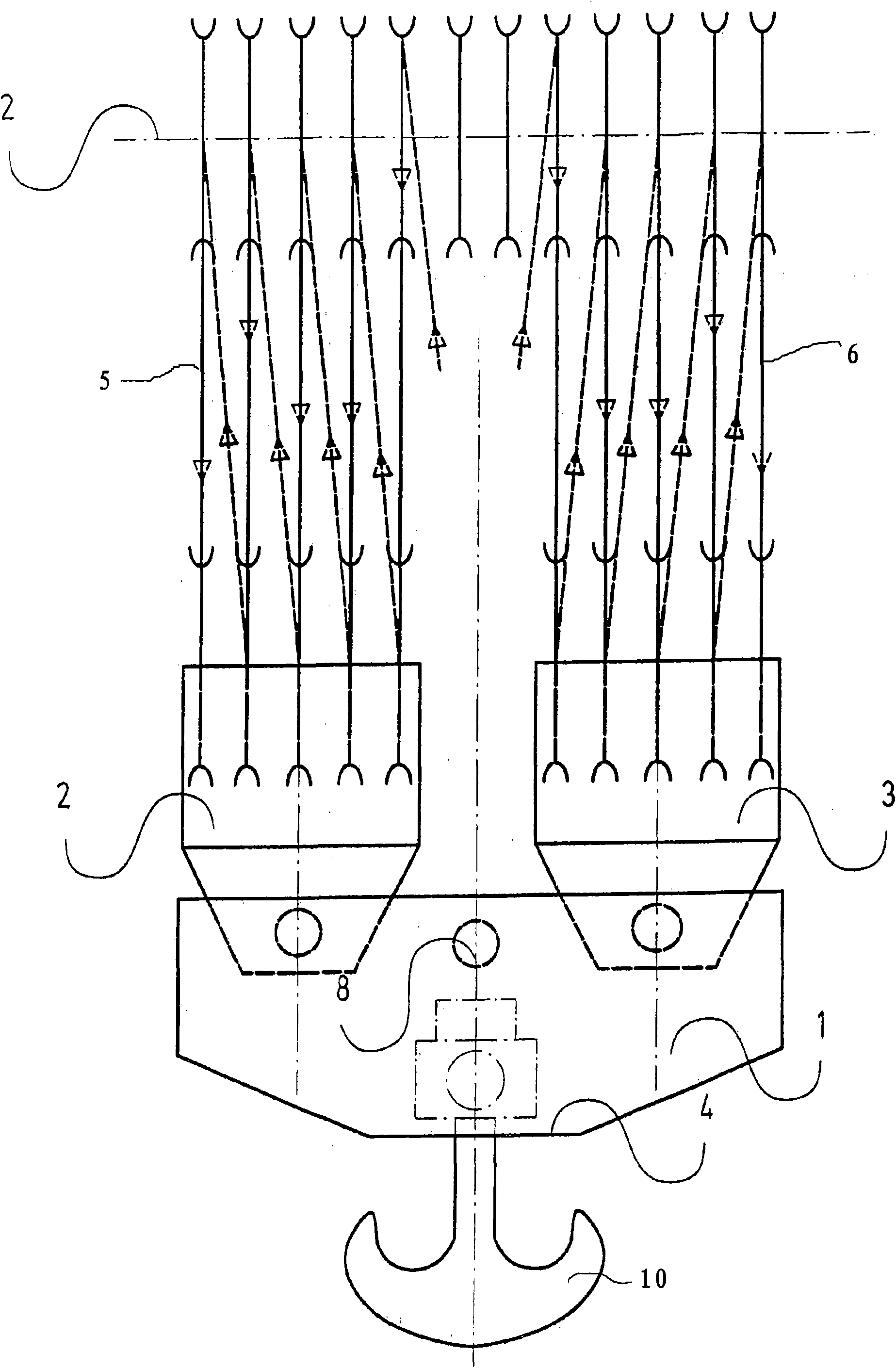 Combination double bottom hook block