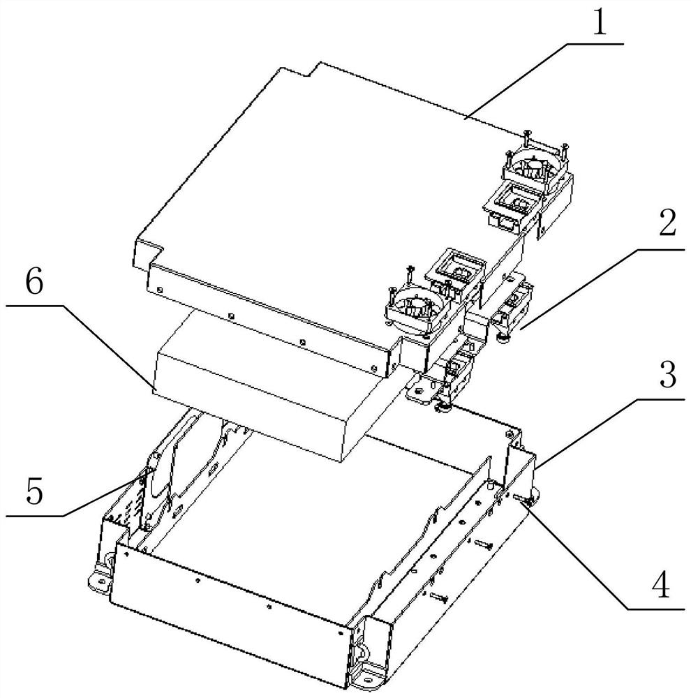 Automatic cooling and radiating device for lithium ion storage battery pack