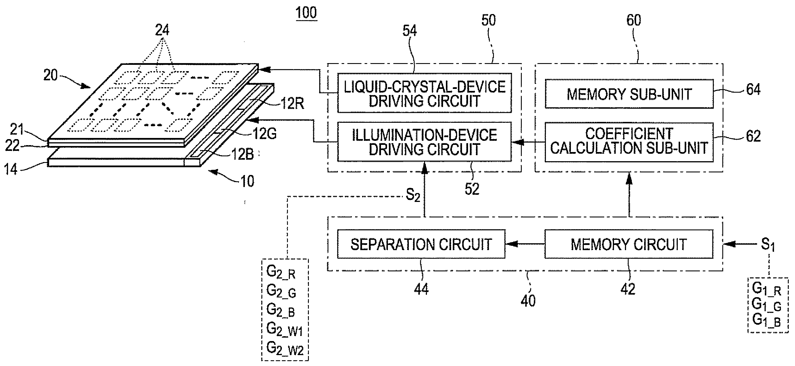 Display device, method for driving display device, and electronic apparatus