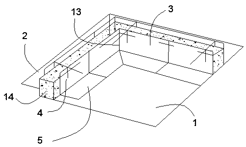 Construction method of adjustable concrete hanging mould structure