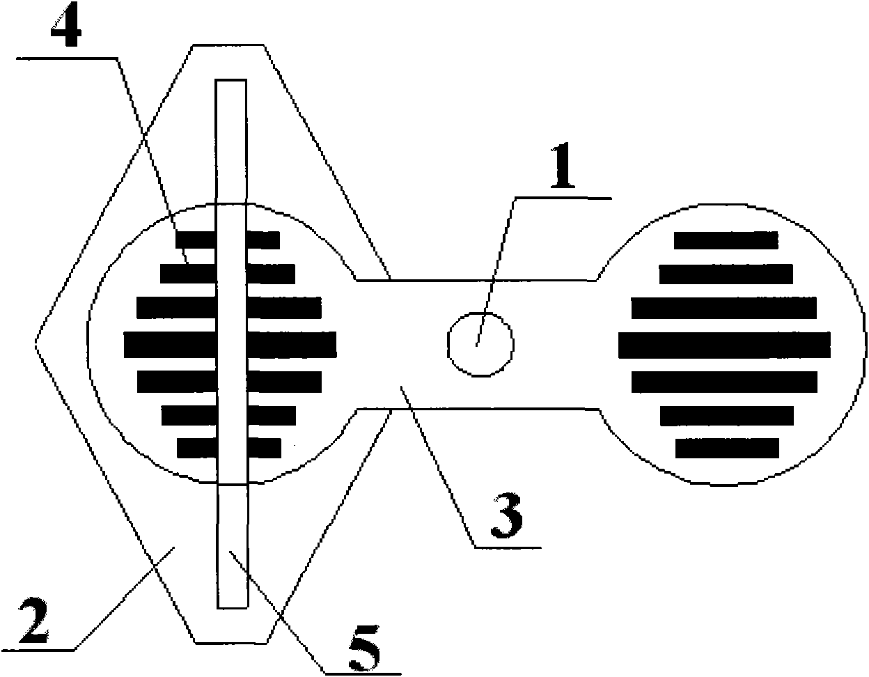 Automatic switching device for bottom-loading balance weights