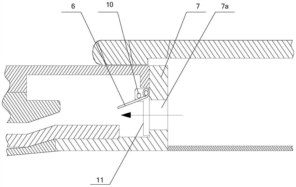 Self-energy circuit breaker with rotary one-way valve