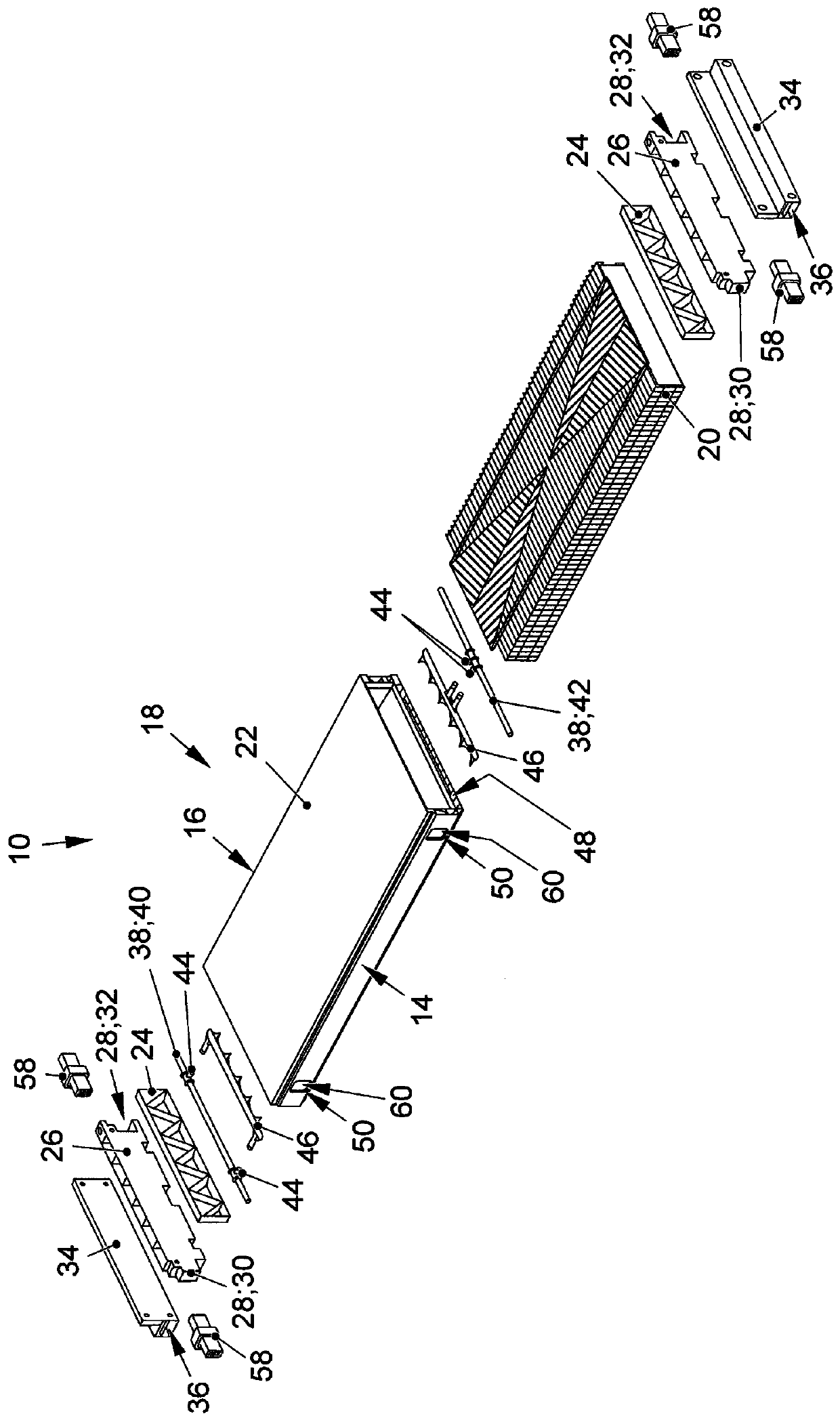 Connecting element, assembly comprising such connecting element, and method for producing connection