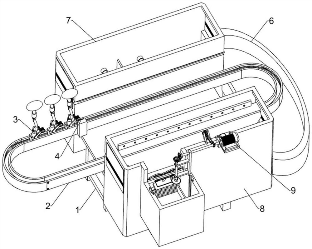 Reverse pocket type box skin removing system for logistics express paper box and removing method of reverse pocket type box skin removing system