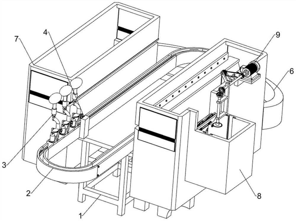 Reverse pocket type box skin removing system for logistics express paper box and removing method of reverse pocket type box skin removing system