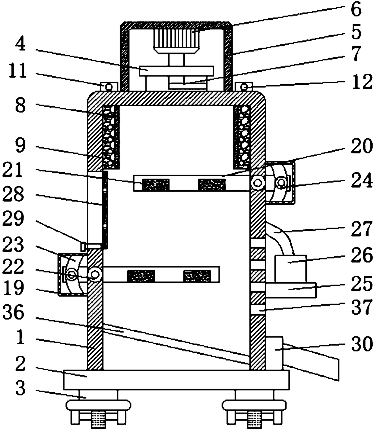 Crop drying device