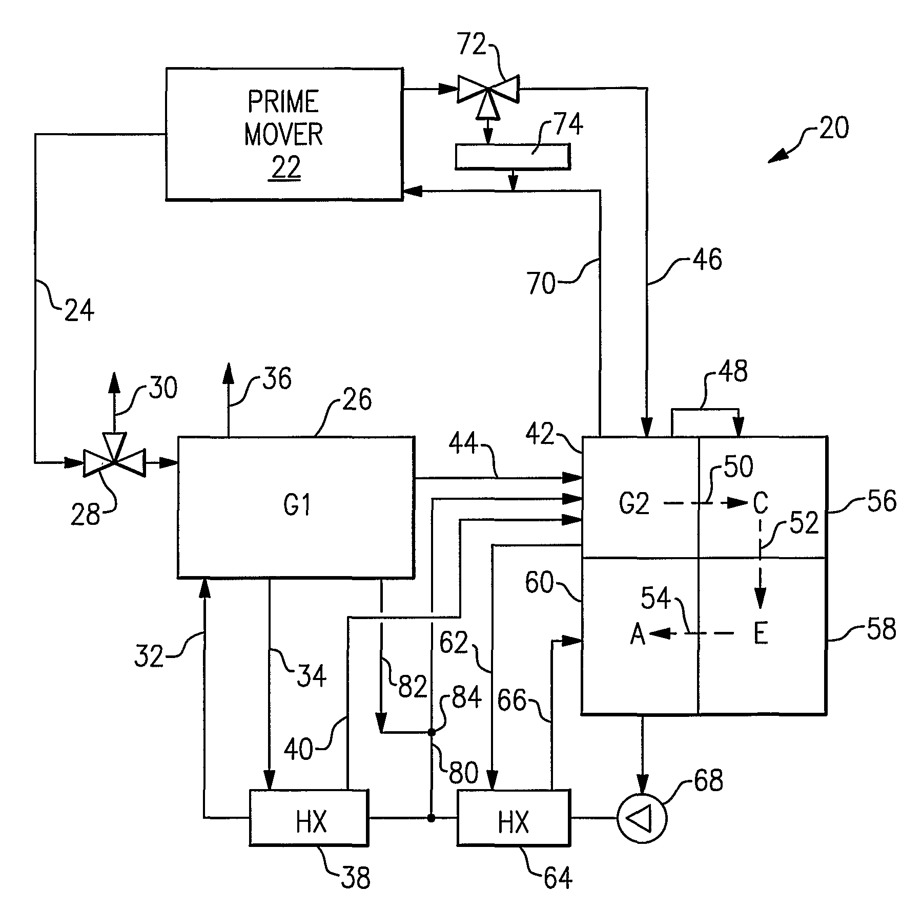 Dual gas and hot liquid absorption chiller assembly