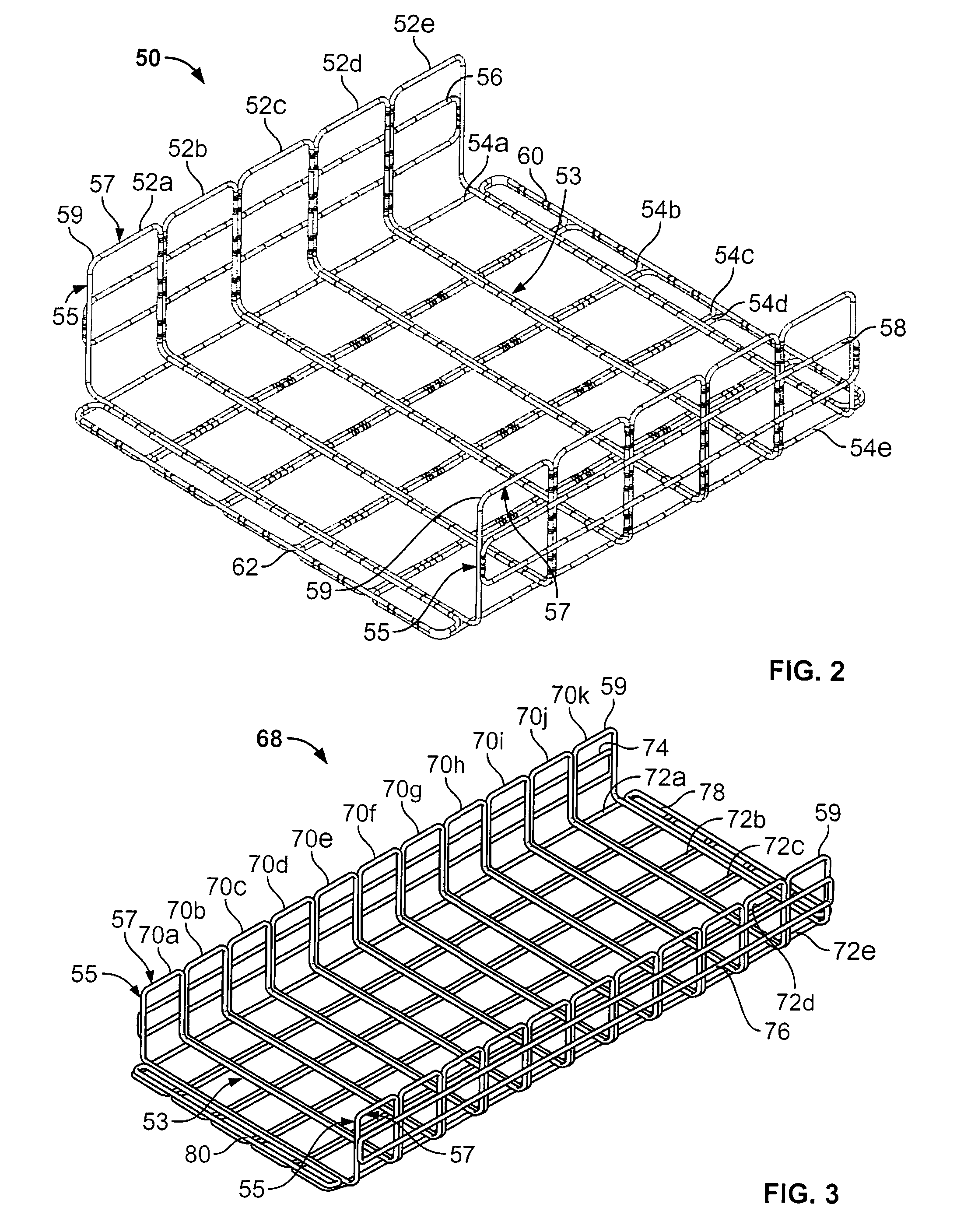 Wire basket pathway system