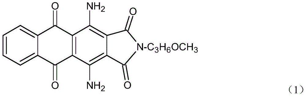 A blue disperse dye mixture