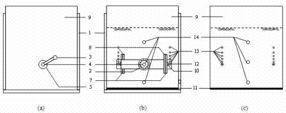 Active and passive soil pressure damage simulation analyzer for soil body behind retaining structure