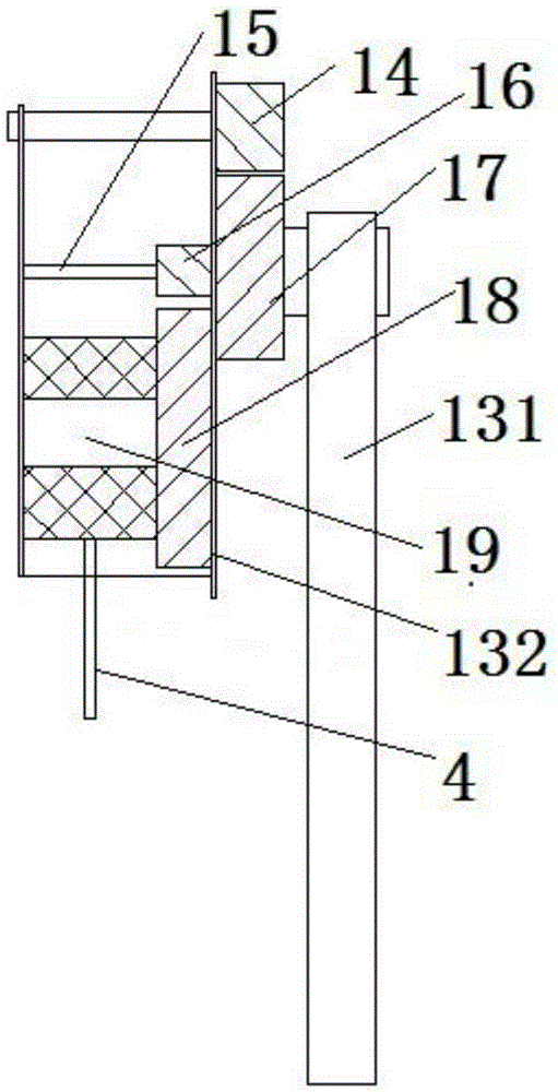 Harvesting device for gorgon fruits