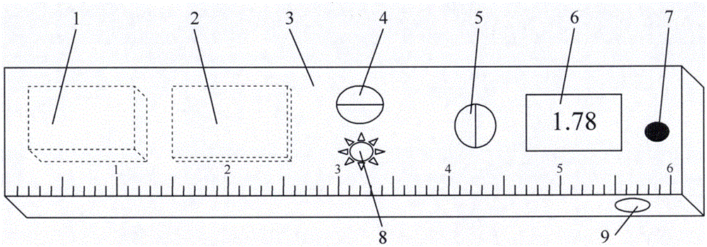 Multifunctional body height measuring ruler