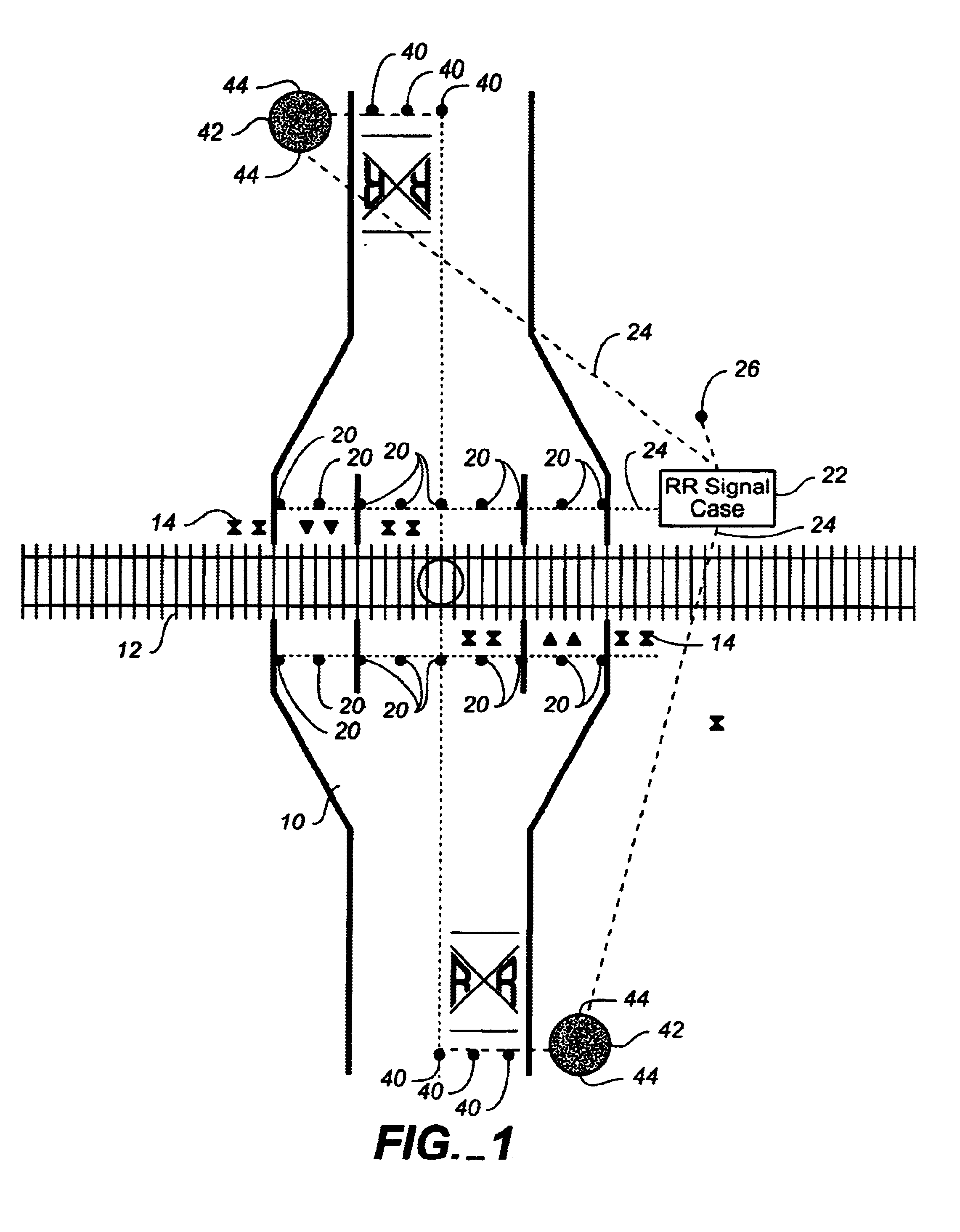 Railroad crossing signal apparatus