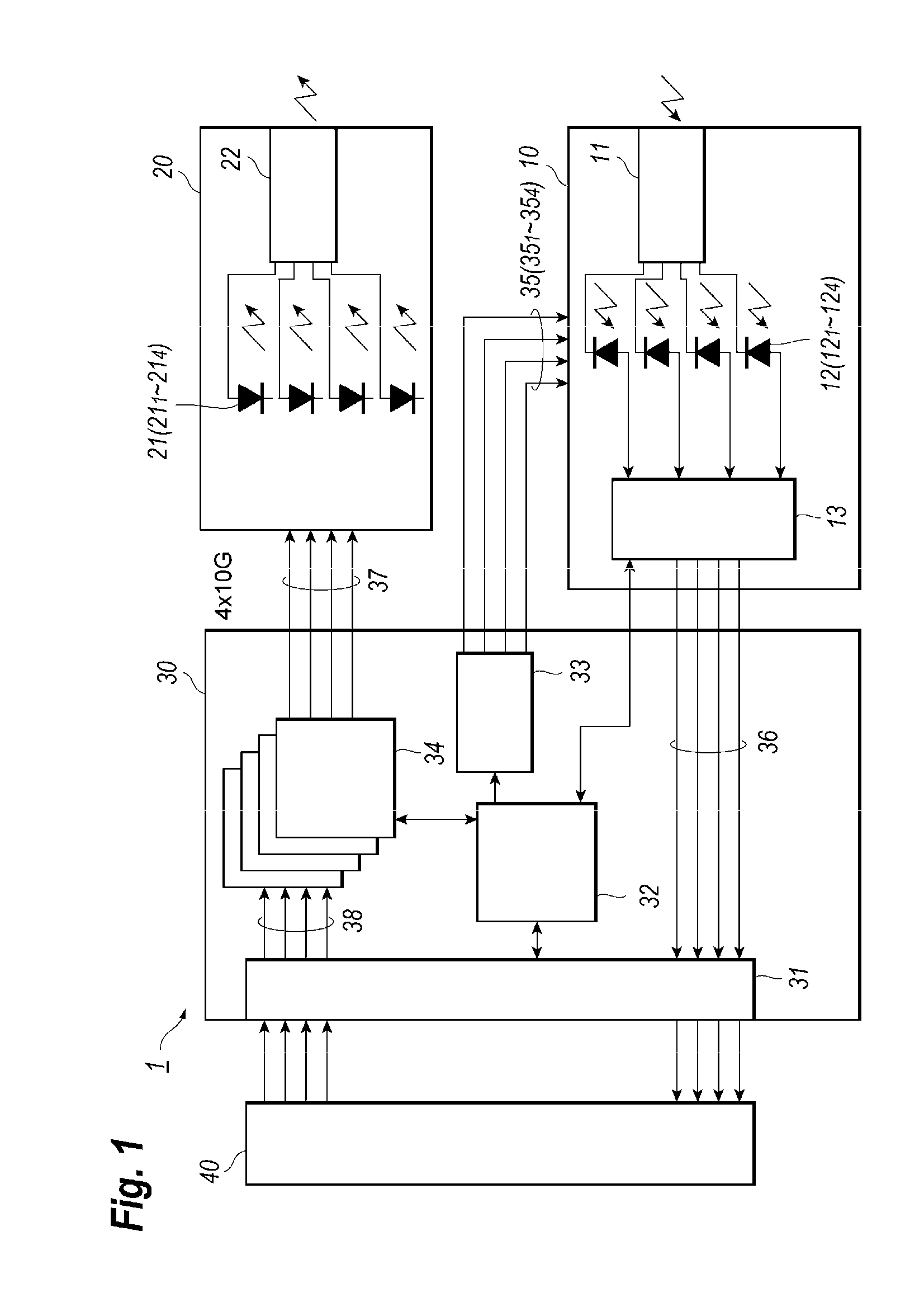 Optical transceiver outputting wavelength multiplexed signal and receiving another wavelength multiplexed signal