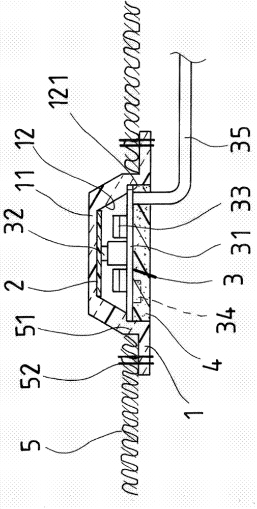 Temperature control key stitched in clothes