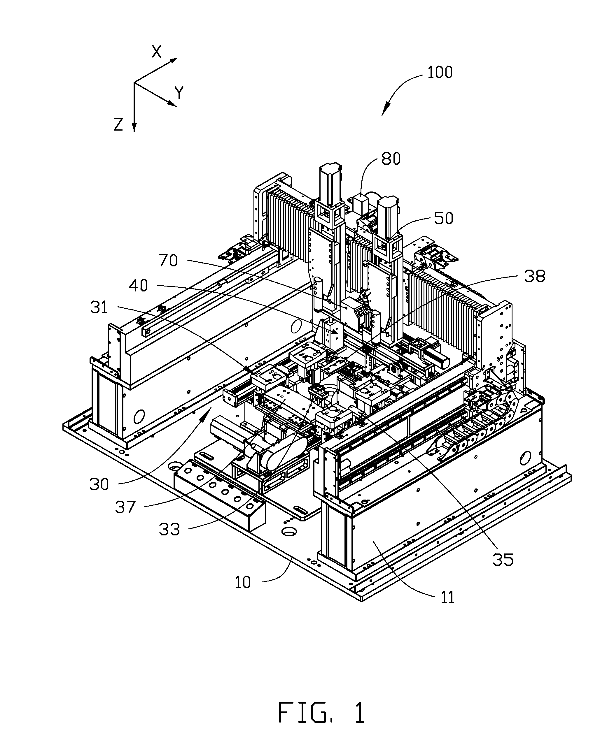 Reshaping device and positioning assembly thereof