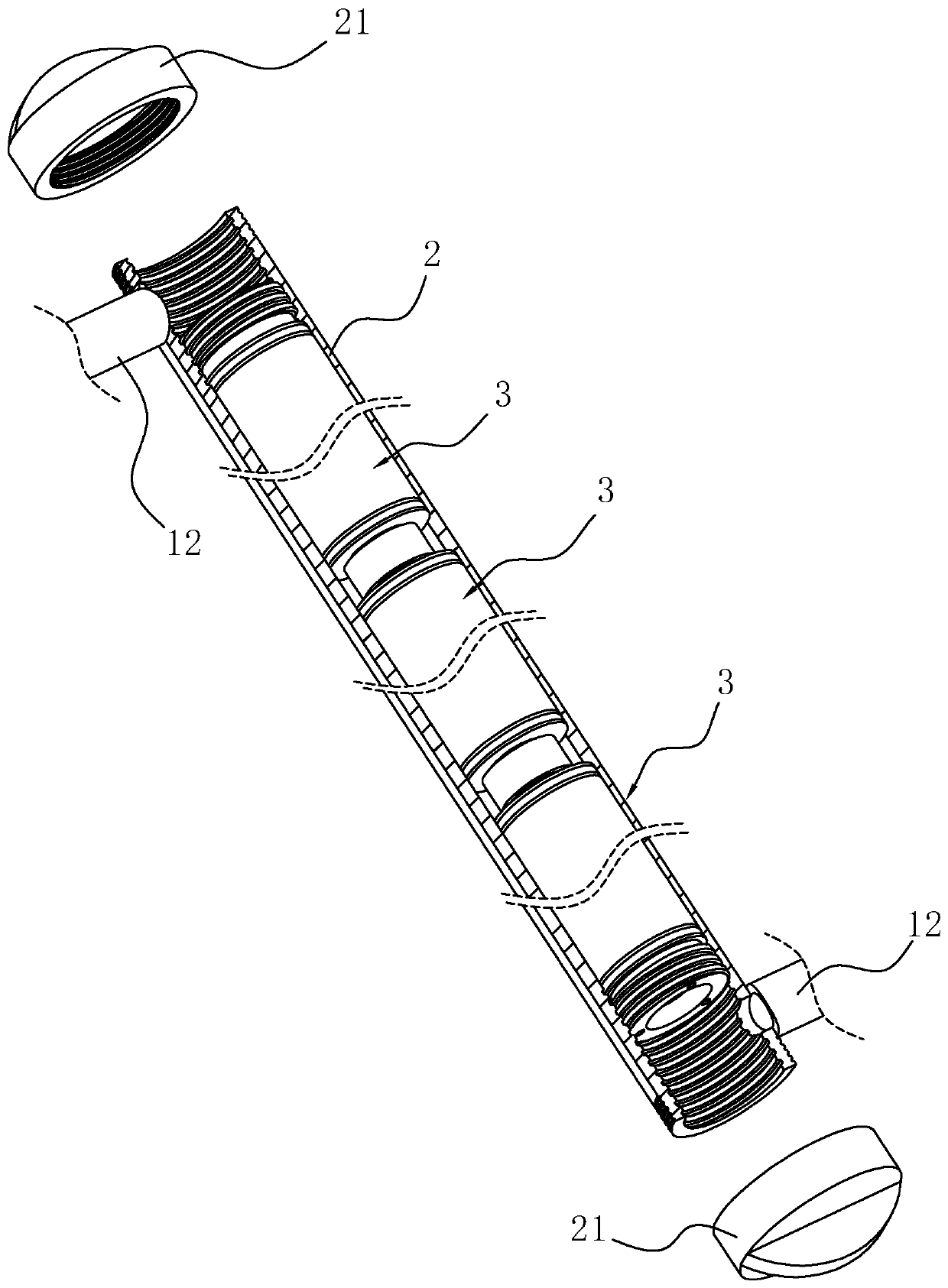 Nano-filtration device for dyeing water