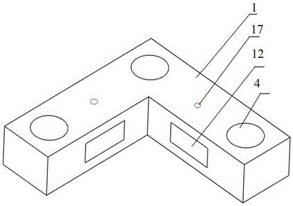 A positioning device and positioning method for multi-face milling of casting molds