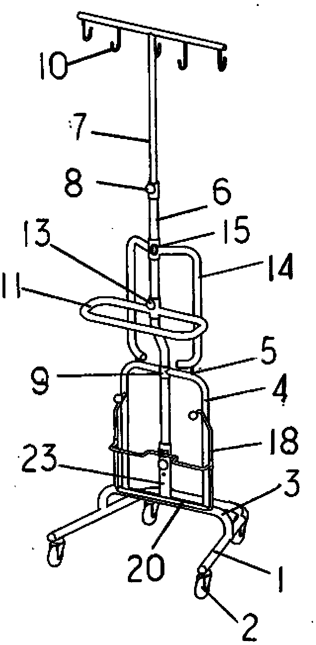 Movable IV stand