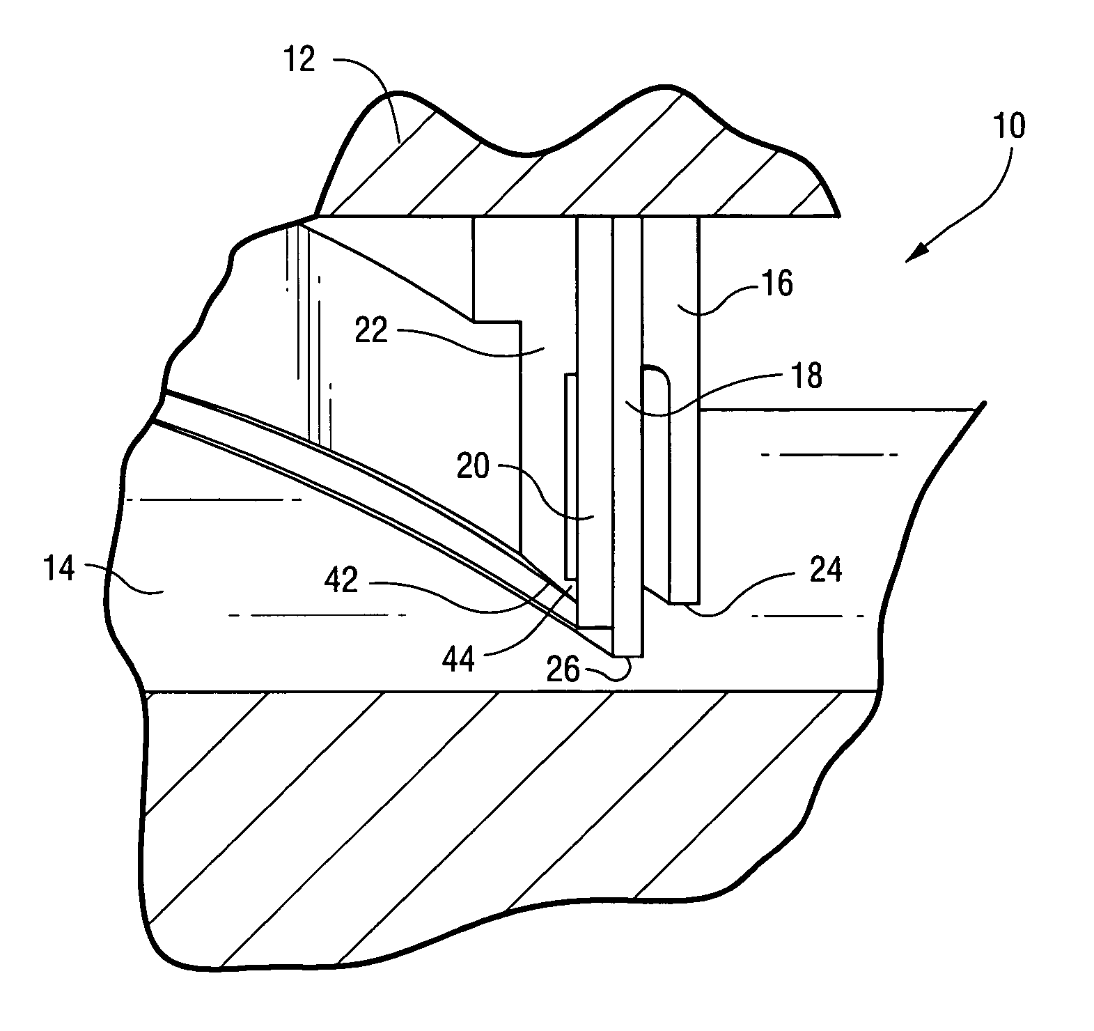 Pressure balanced brush seal