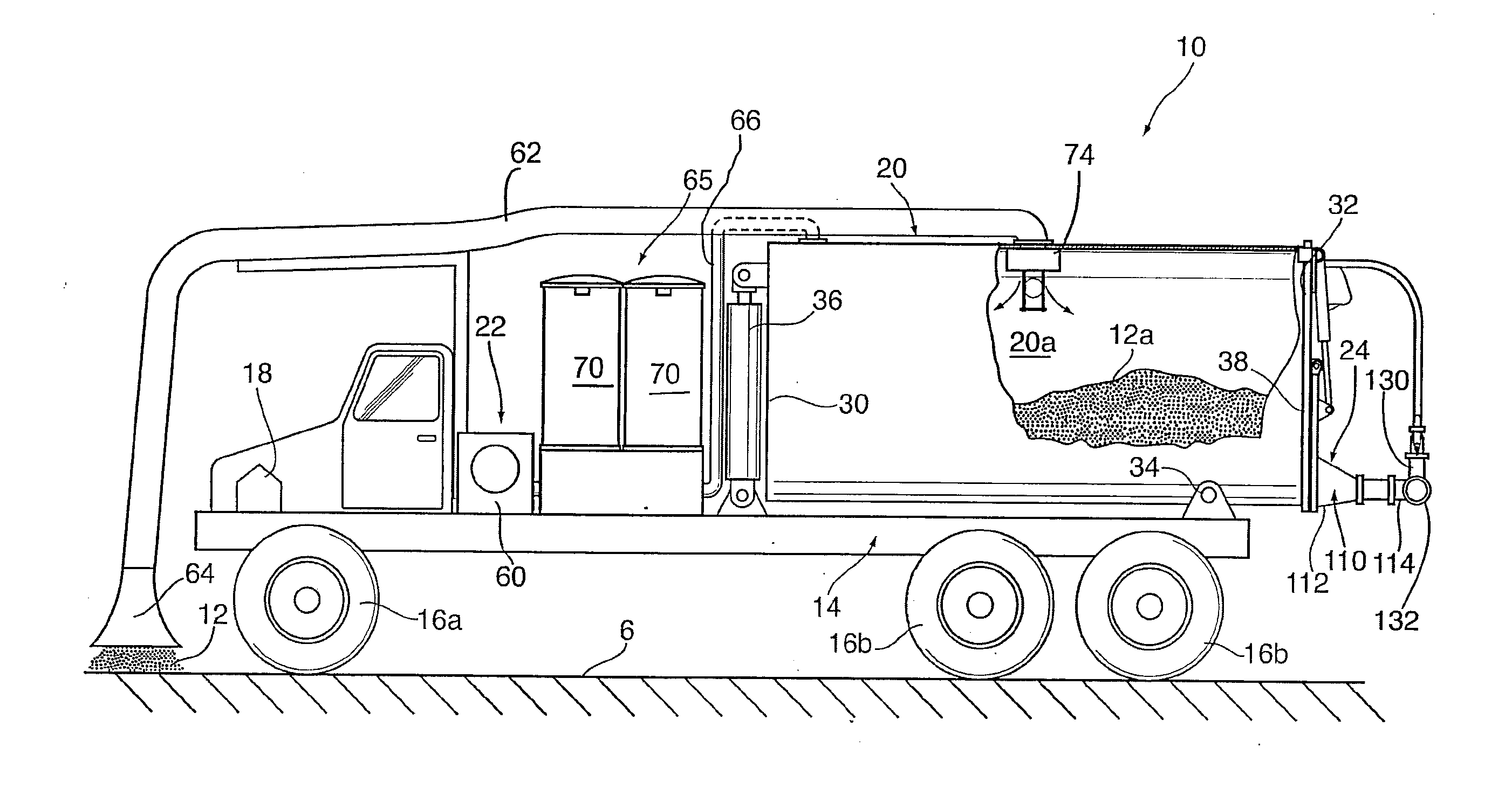 Portable Materials Storage Tank for Use With Vacuum Truck Pneumatic Transfer System