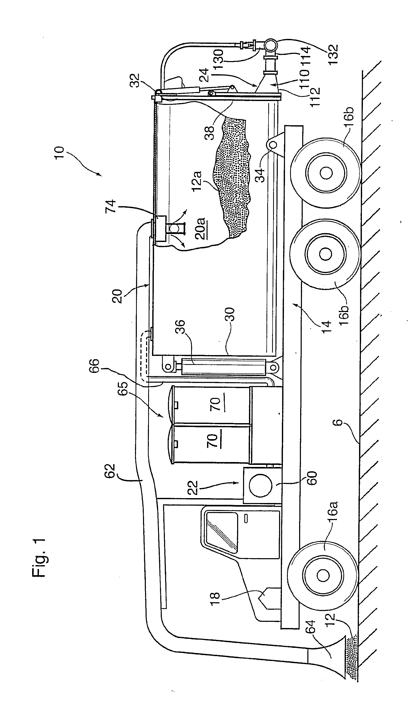 Portable Materials Storage Tank for Use With Vacuum Truck Pneumatic Transfer System