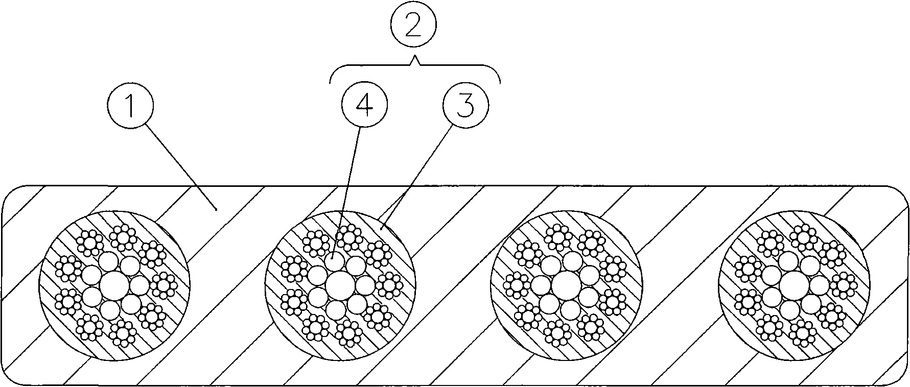 Stretching assembly of elevator apparatus