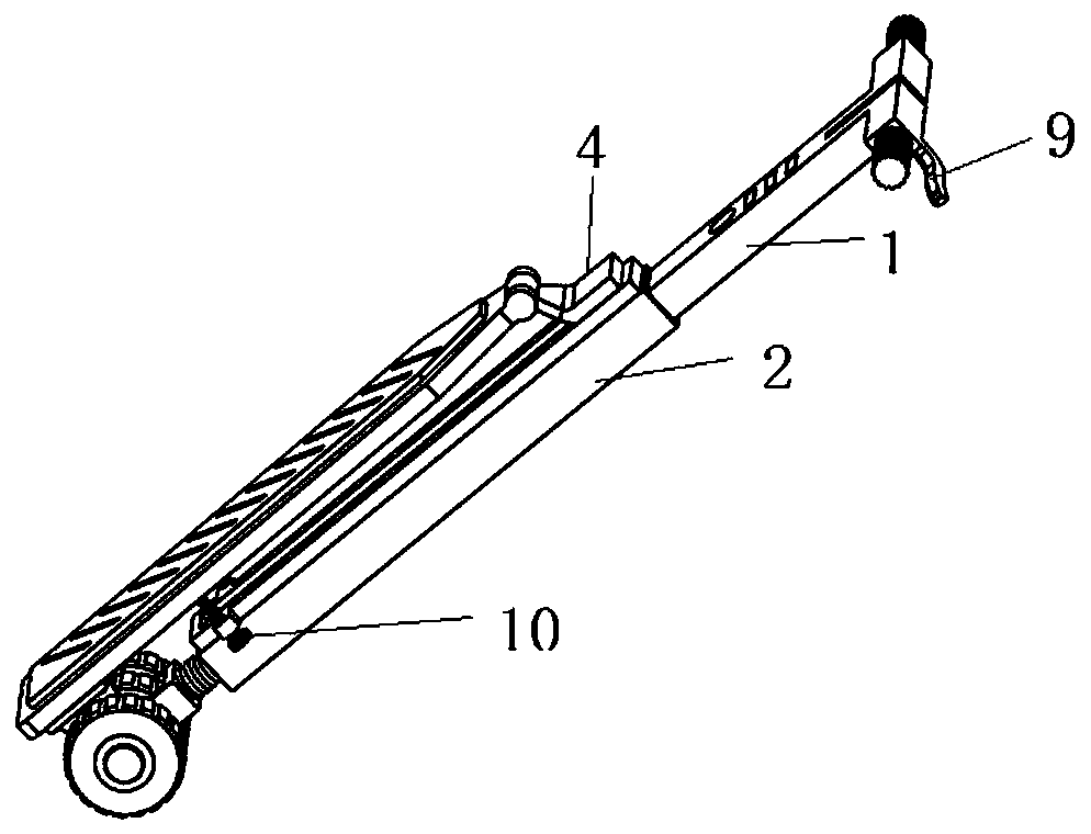 Scooter folding structure and scooter