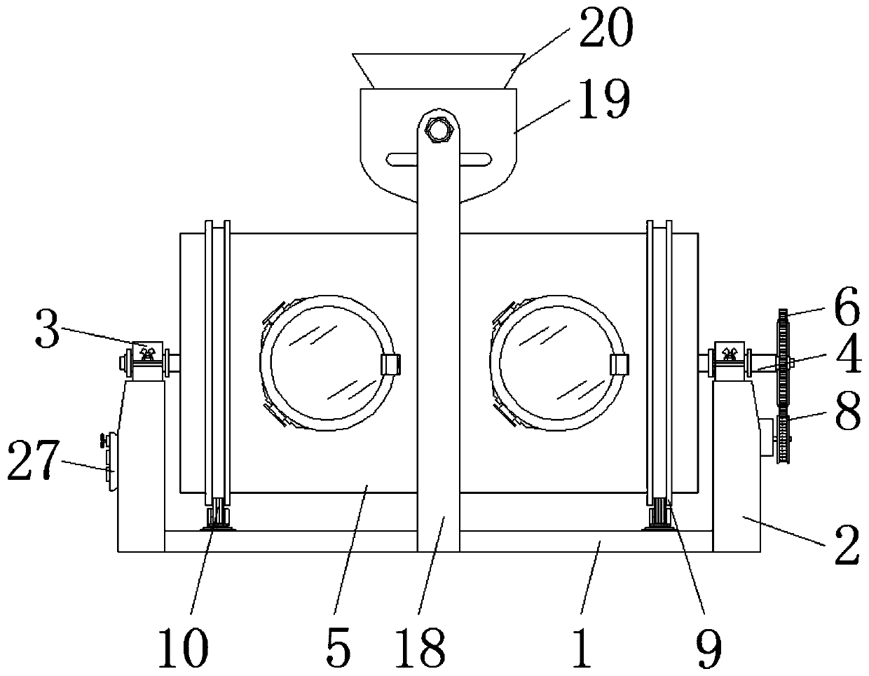 Efficient carbon molecular sieve raw material pretreatment equipment