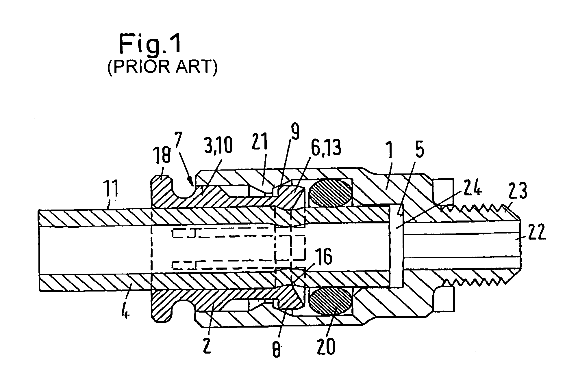 Connecting device for a pipe or similar