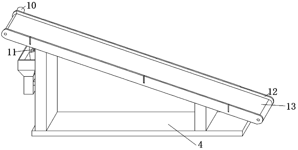 Loading device for tea leaf sieving machine