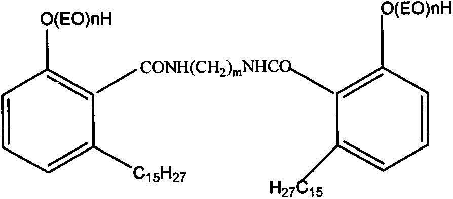 Cashew nut based amide surfactant and preparation method thereof