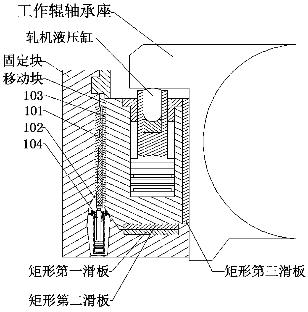 Vibration suppression device for rolling mill